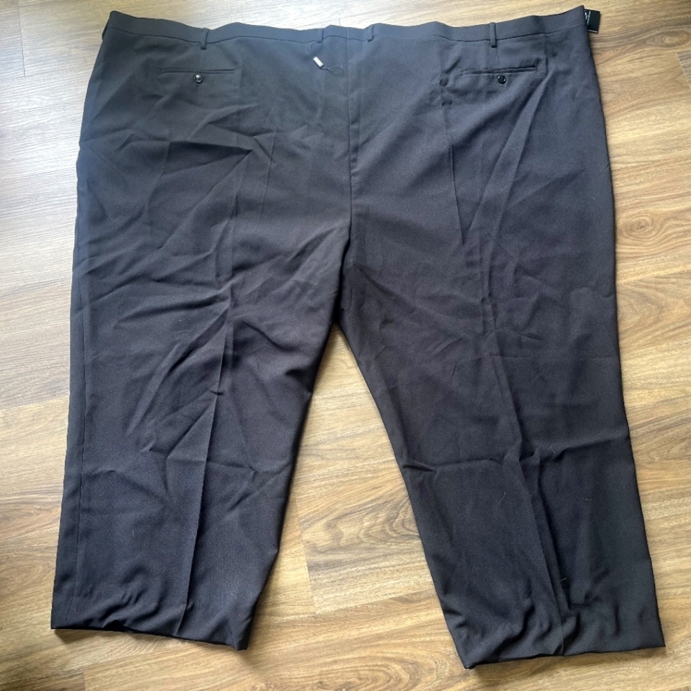 Men's Black Dress Pants Sz 78 HUSKY